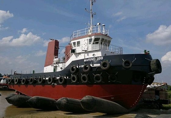 Shipyards Airtight Marine Airbags For Ship Launching And Landing 1.5*24 M 5 Layers