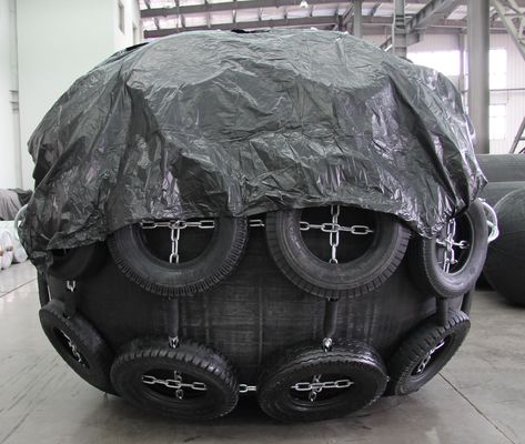 Fender pneumático Yokohama com rede de pneus 2,5mX3 M