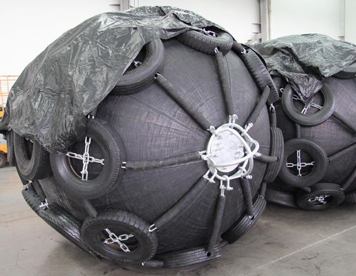 Fender pneumático Yokohama com rede de pneus 2,5mX3 M