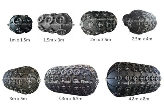 フローティングバージングナイロンラバー空気圧マリンフェンダー