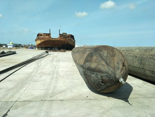 प्राकृतिक रबर नाव लिफ्ट फ्लोट बैग समुद्री उबार एयरबैग बेलनाकार आकार