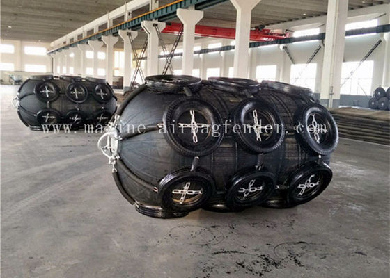 D1.5m x L3.0m Marine Floating Pneumatic Yokohama Rubber Fenders