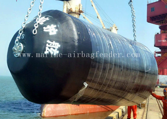 D2m*L3.5m Bright PU Skin EVA Foam Filled Fenders For Berthing Protection