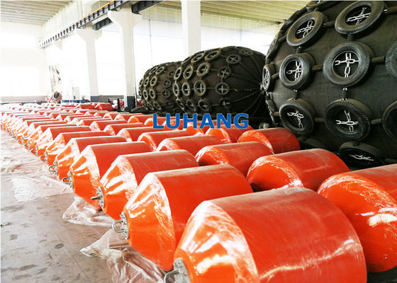 Ship Berthing Mooring Foam Filled Fenders Polyurea Coated High Weatherfastness