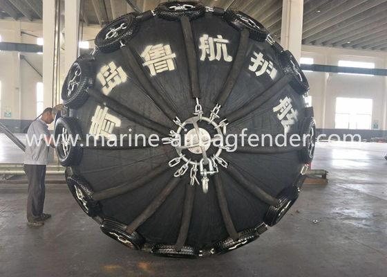 Safety Air Filled Pneumatic Marine Fender Durable Rubber No Air Leakage