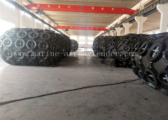 D3.0m x L6.0m Marine Yokohama Pneumatic Rubber Fender สำหรับเรือขนาดใหญ่