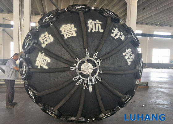 Ship Berthing 3.3m * 6.5m Vulcanize For STS Yokohama Marine Fenders