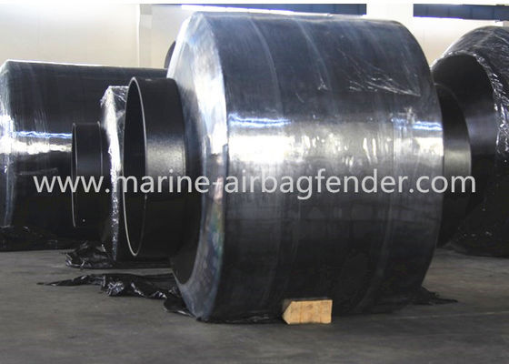 Polyurethane EVA Foam Donut Fender Rotasi Sekitar Steel Pile Untuk Saluran Pembimbing