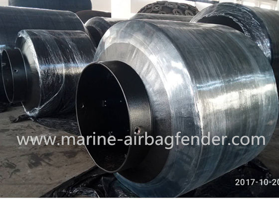 Polyurethane EVA Foam Donut Fender Rotasi Sekitar Steel Pile Untuk Saluran Pembimbing