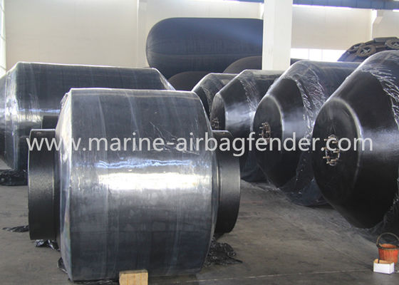 Polyurethane EVA Foam Donut Fender Rotasi Sekitar Steel Pile Untuk Saluran Pembimbing