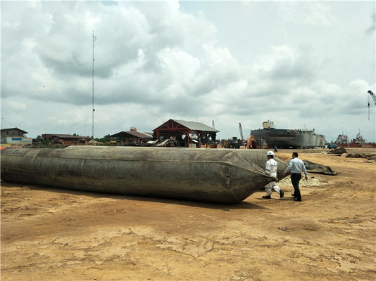 Environmentally Friendly Inflatable Marine Airbags For Ship Upgrading And Docking